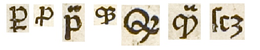 Sample brevigraphs from early Latin books