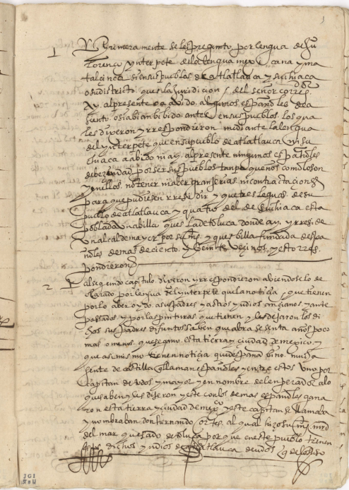 A page of the 
                  manuscript.