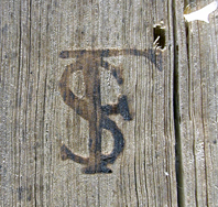 Monograms depicting the initials  and
                            .