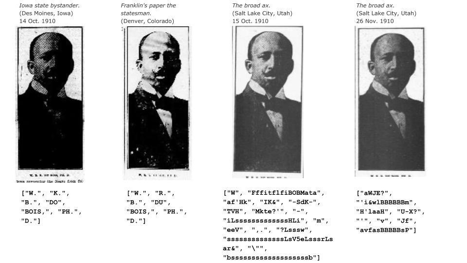 four images of W.E.B. Du Bois