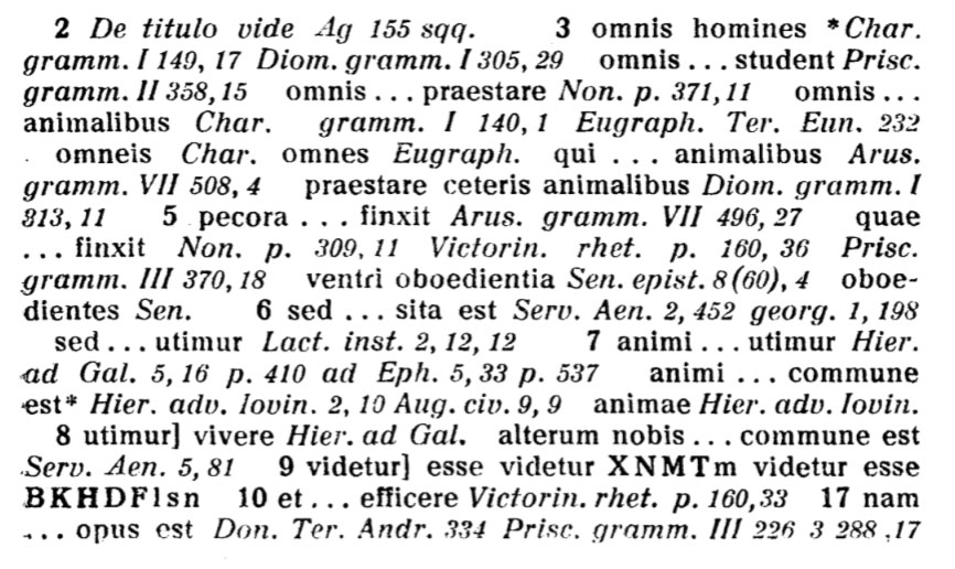Closeup of text in italics.